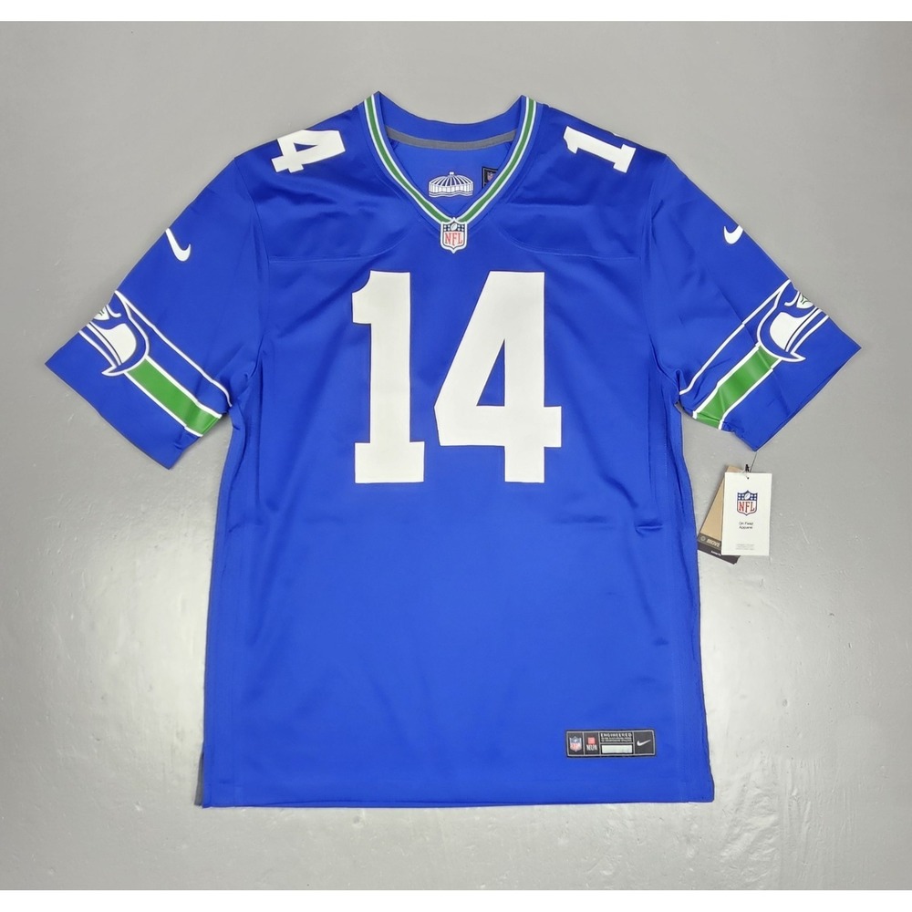 Nike Seattle Seahawks Football Jersey Mens Large DK Metcalf #14 Throwback NWT